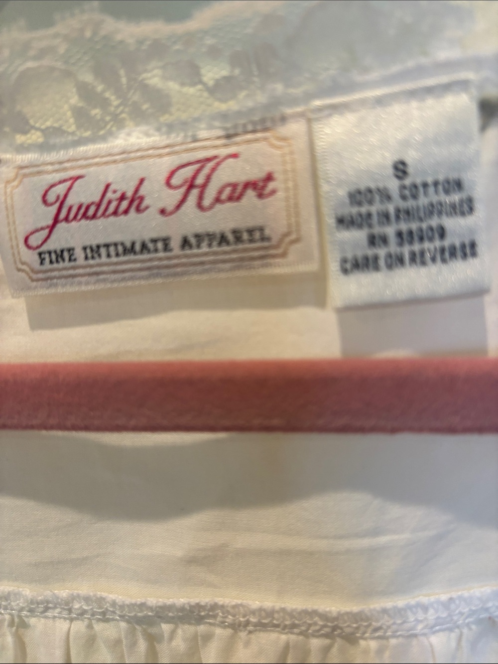 Women's White Cotton Nightgown - Unknown Brand - Picture 2 of 5